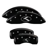 MGP 4 Caliper Covers Engraved Front & Rear Circle K/Kia Black Finish Silver Char 2019 Kia Optima thumbnail 3