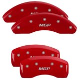 MGP 4 Caliper Covers Engraved Front & Rear MGP Red Finish Silver Characters 2017 Kia Optima thumbnail 4