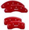 MGP 4 Caliper Covers Engraved Front & Rear MGP Red Finish Silver Characters 2017 Kia Optima thumbnail 6