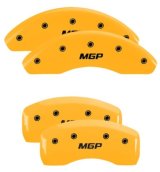 MGP 4 Caliper Covers Engraved Front & Rear MGP Yellow Finish Black Characters 2018 Kia Optima thumbnail 4