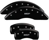MGP 4 Caliper Covers Engraved Front & Rear MGP Black Finish Silver Char 2018 Kia Sportage thumbnail 4