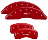 MGP 4 Caliper Covers Engraved Front & Rear MGP Red Finish Silver Characters 2017 Kia Sportage thumbnail 4