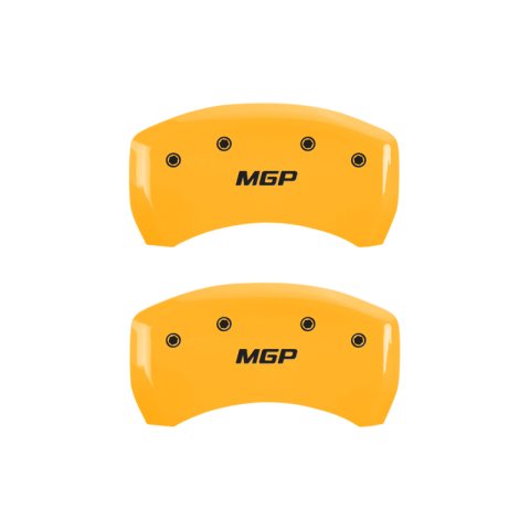 MGP 4 Caliper Covers Engraved Front & Rear MGP Yellow Finish Black Characters 2015 BMW I8 thumbnail 9