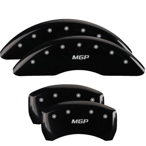 MGP 4 Caliper Covers Engraved Front & Rear MGP Black Finish Silver Char 2015 Mercedes-Benz S550 thumbnail 1