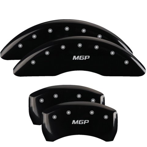MGP 4 Caliper Covers Engraved Front & Rear MGP Yellow Finish Black Char 2015 Mercedes-Benz SL550 thumbnail 1
