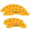 MGP 4 Caliper Covers Engraved F & R Chrysler Wing Yellow Finish Black Char 2004 Chrysler Pacifica thumbnail 8