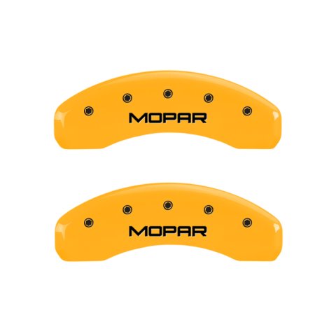 MGP 4 Caliper Covers Engraved Front & Rear Mopar Yellow Finish Black Char 2004 Chrysler Pacifica thumbnail 9