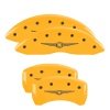 MGP 4 Caliper Covers Engraved F & R Style 1/Chrysler Wing Yellow Finish Black Char 2006 Chrysler 300 thumbnail 8