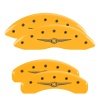 MGP 4 Caliper Covers Engraved F & R Chrysler Wing Yellow Finish Black Char 2009 Chrysler Aspen thumbnail 8