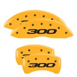 MGP 4 Caliper Covers Engraved Front & Rear 300/2017 Yellow Finish Black Char 2014 Chrysler 300 thumbnail 3