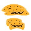 MGP 4 Caliper Covers Engraved Front & Rear 300/2017 Yellow Finish Black Char 2014 Chrysler 300 thumbnail 6