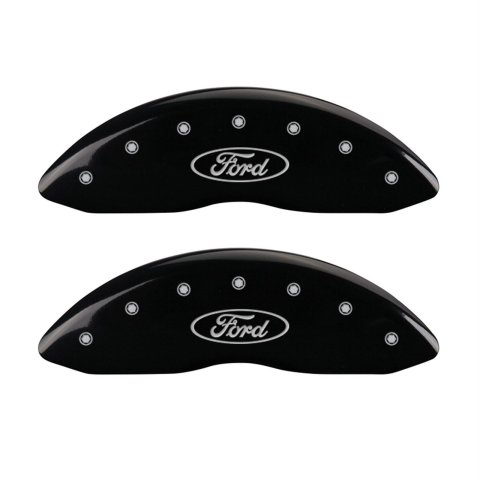 MGP 4 Caliper Covers Engraved Front & Rear 300/2017 Black Finish Silver Char 2013 Chrysler 300