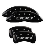 MGP 4 Caliper Covers Engraved Front & Rear 300/2017 Black Finish Silver Char 2013 Chrysler 300 thumbnail 2