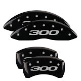 MGP 4 Caliper Covers Engraved Front & Rear 300/2017 Black Finish Silver Char 2013 Chrysler 300 thumbnail 3