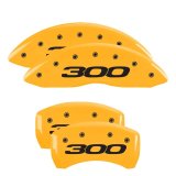 MGP 4 Caliper Covers Engraved Front & Rear 300/2017 Yellow Finish Black Char 2011 Chrysler 300 thumbnail 2