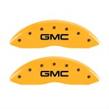 MGP 4 Caliper Covers Engraved Front & Rear GMC Yellow Finish Black Char 2008 GMC Envoy thumbnail 1