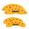 MGP 4 Caliper Covers Engraved Front & Rear GMC Yellow Finish Black Char 2008 GMC Envoy thumbnail 8