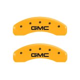 MGP 4 Caliper Covers Engraved Front & Rear GMC Yellow Finish Black Char 2008 GMC Envoy thumbnail 9