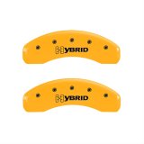 MGP 4 Caliper Covers Engraved Front & Rear Gm Style/Hybrid Yellow Finish Black Char 2009 GMC Envoy thumbnail 2
