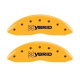 MGP 4 Caliper Covers Engraved Front & Rear Gm Style/Hybrid Yellow Finish Black Char 2009 GMC Envoy thumbnail 5