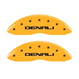 MGP 4 Caliper Covers Engraved Front & Rear Denali Yellow Finish Black Char 2003 GMC Safari thumbnail 5