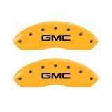 MGP 2 Caliper Covers Engraved Front GMC Yellow Finish Black Characters 1997 GMC Yukon thumbnail 2