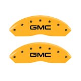 MGP 2 Caliper Covers Engraved Front GMC Yellow Finish Black Characters 1997 GMC Yukon thumbnail 3