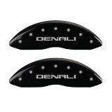 MGP 4 Caliper Covers Engraved Front & Rear Denali Black Finish Silver Char 2017 GMC Canyon thumbnail 7