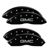 MGP 4 Caliper Covers Engraved Front & Rear GMC Black Finish Silver Char 2009 GMC Savana 2500 thumbnail 5