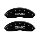 MGP 4 Caliper Covers Engraved Front & Rear GMC Black Finish Silver Char 2009 GMC Savana 2500 thumbnail 9