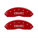 MGP 4 Caliper Covers Engraved Front & Rear GMC Red Finish Silver Char 2011 GMC Savana 2500 thumbnail 2