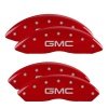 MGP 4 Caliper Covers Engraved Front & Rear GMC Red Finish Silver Char 2011 GMC Savana 2500 thumbnail 8
