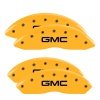 MGP 4 Caliper Covers Engraved Front & Rear GMC Yellow Finish Black Char 2016 GMC Savana 3500 thumbnail 8