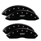 MGP 4 Caliper Covers Engraved Front & Rear MGP Black Finish Silver Char 2012 GMC Savana 2500 thumbnail 7