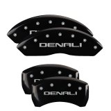 MGP 4 Caliper Covers Engraved Front & Rear Denali Black Finish Silver Char 2019 GMC Arcadia thumbnail 4