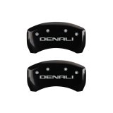 MGP 4 Caliper Covers Engraved Front & Rear Denali Black Finish Silver Char 2019 GMC Arcadia thumbnail 6