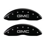MGP 2 Caliper Covers Engraved Front GMC Black Finish Silver Characters 2008 GMC Canyon thumbnail 2