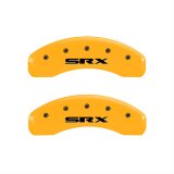 MGP 4 Caliper Covers Engraved Front Cadillac Rear SRX Yellow Finish Black Char 2010 Cadillac SRX thumbnail 2