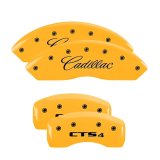 MGP 4 Caliper Covers Engraved Front Cadillac Rear CTS4 Yellow Finish Black Char 2005 Cadillac CTS thumbnail 3
