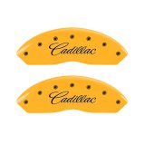 MGP 4 Caliper Covers Engraved Front Cadillac Rear CTS4 Yellow Finish Black Char 2005 Cadillac CTS thumbnail 4