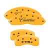 MGP 4 Caliper Covers Engraved Front Cadillac Rear CTS4 Yellow Finish Black Char 2005 Cadillac CTS thumbnail 9