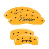 MGP 4 Caliper Covers Engraved Front Cadillac Rear CTS Yellow Finish Black Char 2004 Cadillac CTS thumbnail 3
