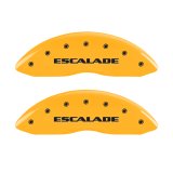 MGP 4 Caliper Covers Engraved Fr Escalade Rear EXT Yellow Finish Blk Char 2003 Cadillac Escalade ESV thumbnail 5
