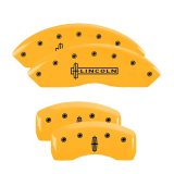 MGP 4 Caliper Covers Engraved Front Lincoln Rear Star Logo Yellow Finish Black Char 2008 Lincoln MKX thumbnail 3