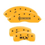 MGP 4 Caliper Covers Engraved Front Lincoln Rear MKX Yellow Finish Black Char 2010 Lincoln MKX thumbnail 4