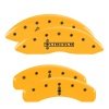 MGP 4 Caliper Covers Engraved Fr Lincoln Rr Star Logo Yellow Finish Blk Char 2003 Lincoln Navigator thumbnail 8