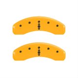 MGP 4 Caliper Covers Engraved Fr Lincoln Rr Star Logo Yellow Finish Blk Char 2009 Lincoln Navigator thumbnail 2