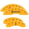 MGP 4 Caliper Covers Engraved Fr Lincoln Rr Star Logo Yellow Finish Blk Char 2009 Lincoln Navigator thumbnail 8