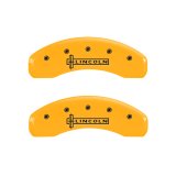 MGP 4 Caliper Covers Engraved Front & Rear Lincoln Yellow Finish Black Char 2003 Lincoln Town Car thumbnail 9