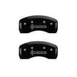 MGP 4 Caliper Covers Engraved Front & Rear Lincoln Black Finish Silver Char 2019 Lincoln MKZ thumbnail 9